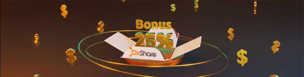 OXShare deposit bonus